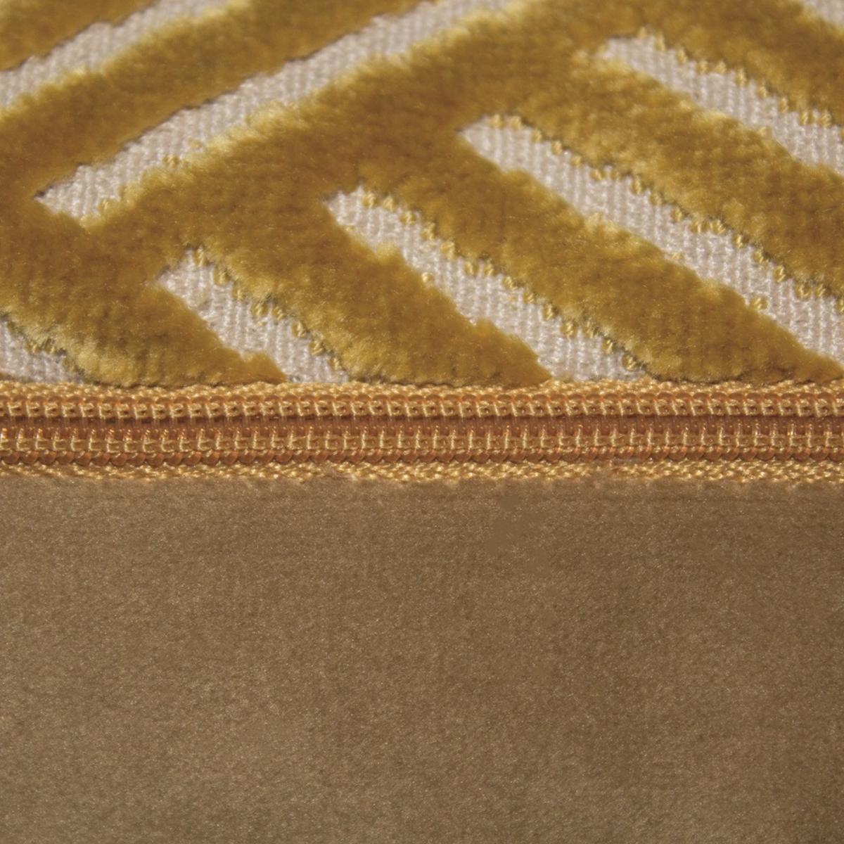 Vesper Geometric Cushion in Yellow Antique Gold43x43cm – image 3
