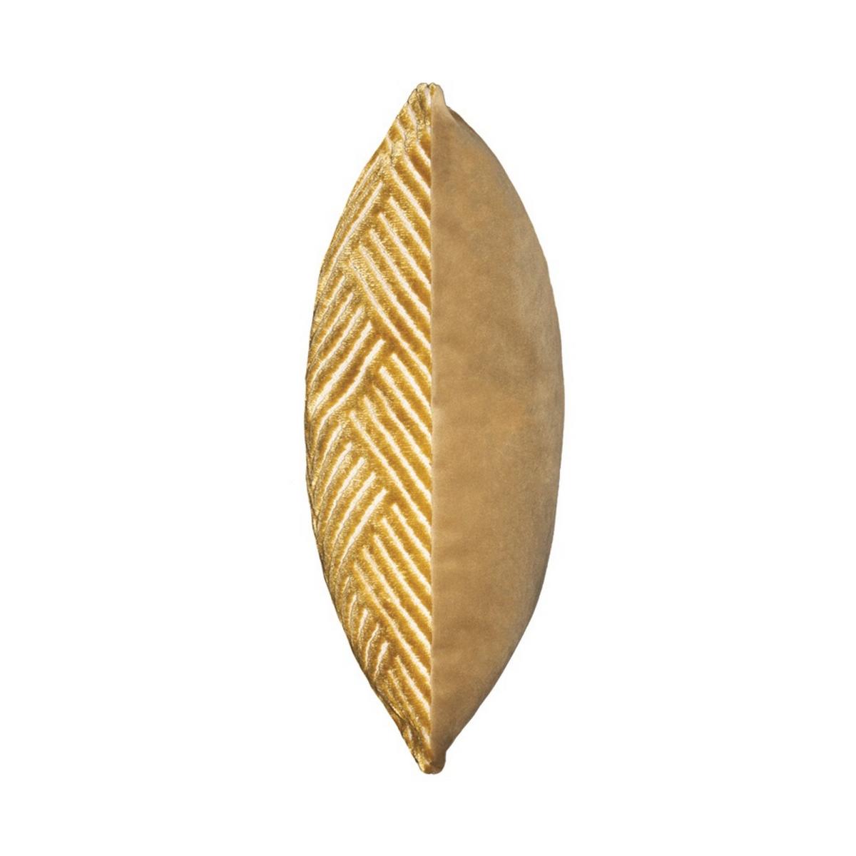 Vesper Geometric Cushion in Yellow Antique Gold43x43cm – image 4
