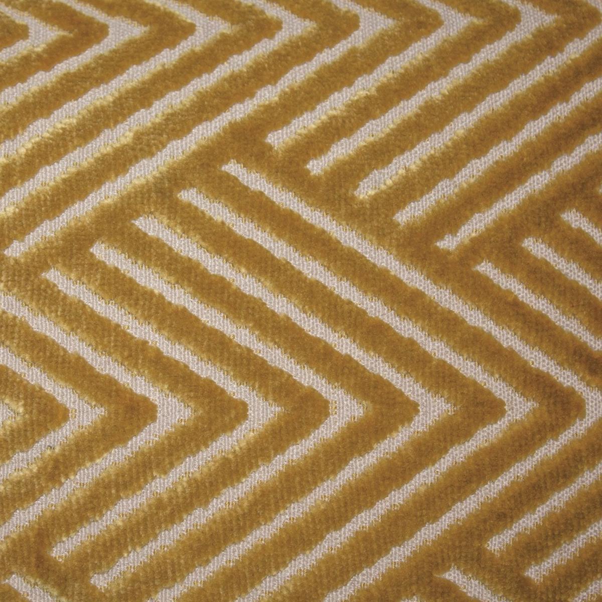 Vesper Geometric Cushion in Yellow Antique Gold43x43cm – image 1