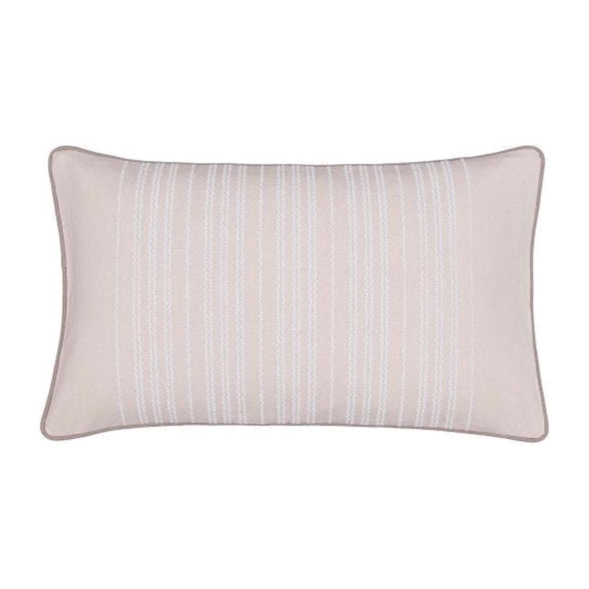 Ena Stripe Cushion By Murmur in Heather Purple