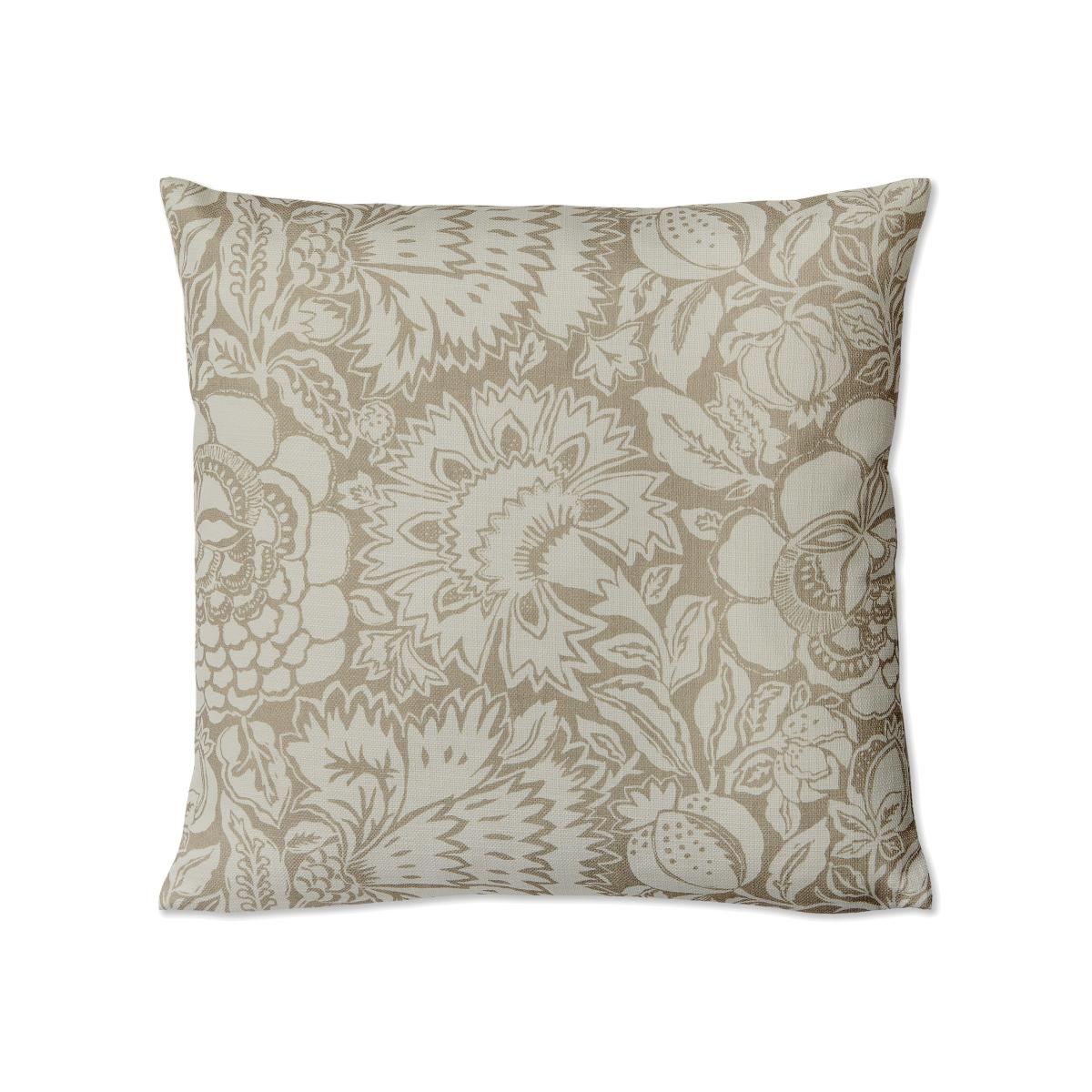 Poppy Damask Indoor Outdoor Cushion 647004 by Sanderson in Stone – image 1