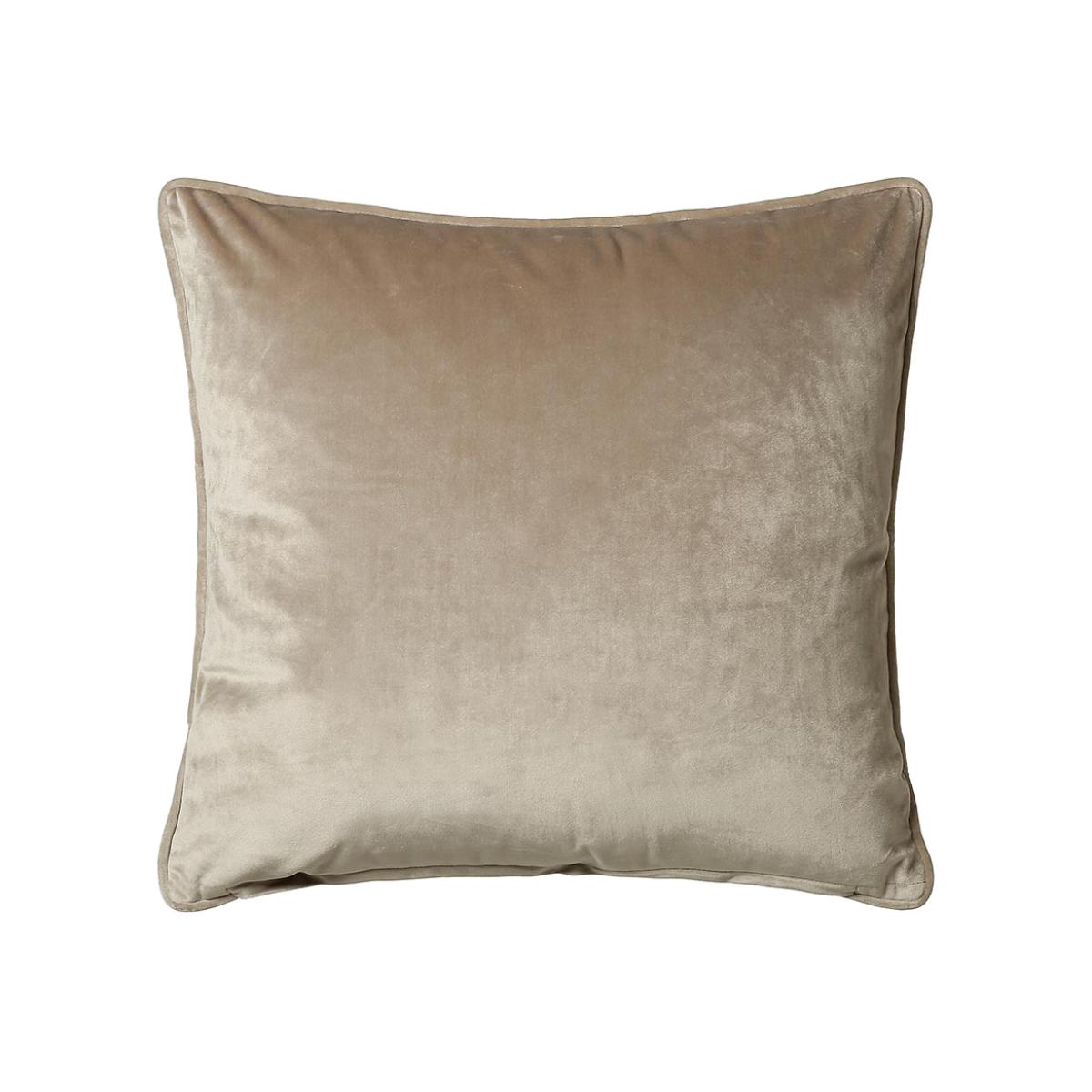 Bellini Velvet Cushion in Taupe Brown58x58cm