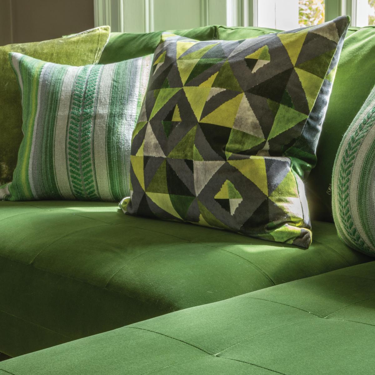 Molino Cushion by William Yeoward in Sage Green60x60cm – image 2