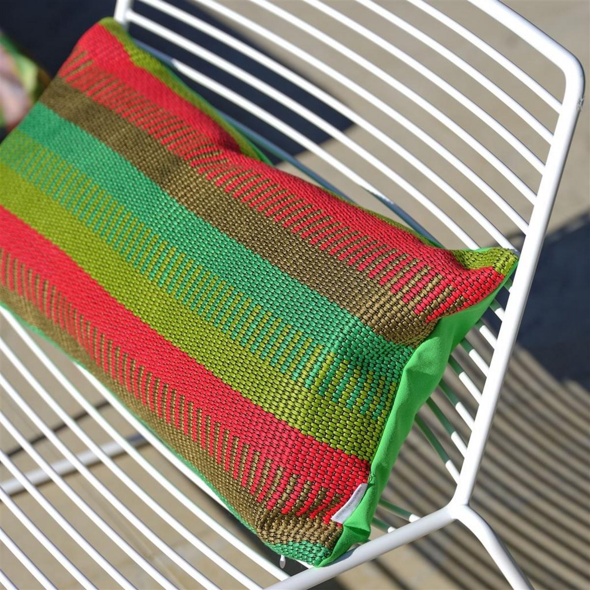 Samarinda Outdoor Cushion By Designers Guild in Epice Green – image 2
