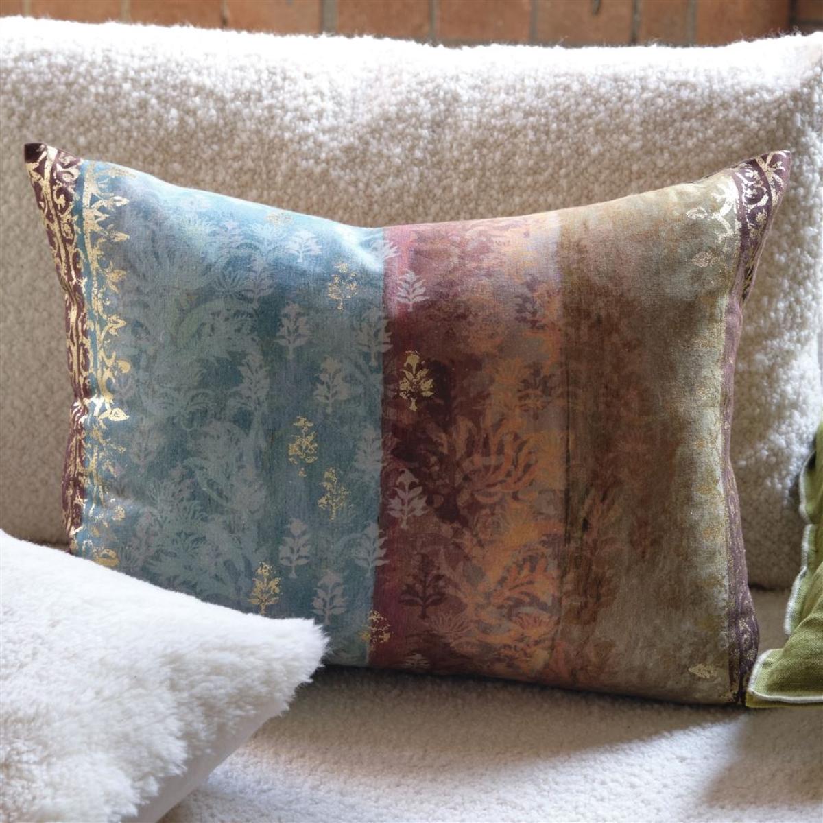 Kasavu Striped Cushion By Designers Guild in Natural – image 1