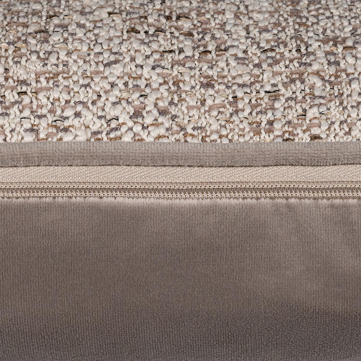 Leah Rustic Two Toned Cushion in Natural Brown43x43cm – image 3