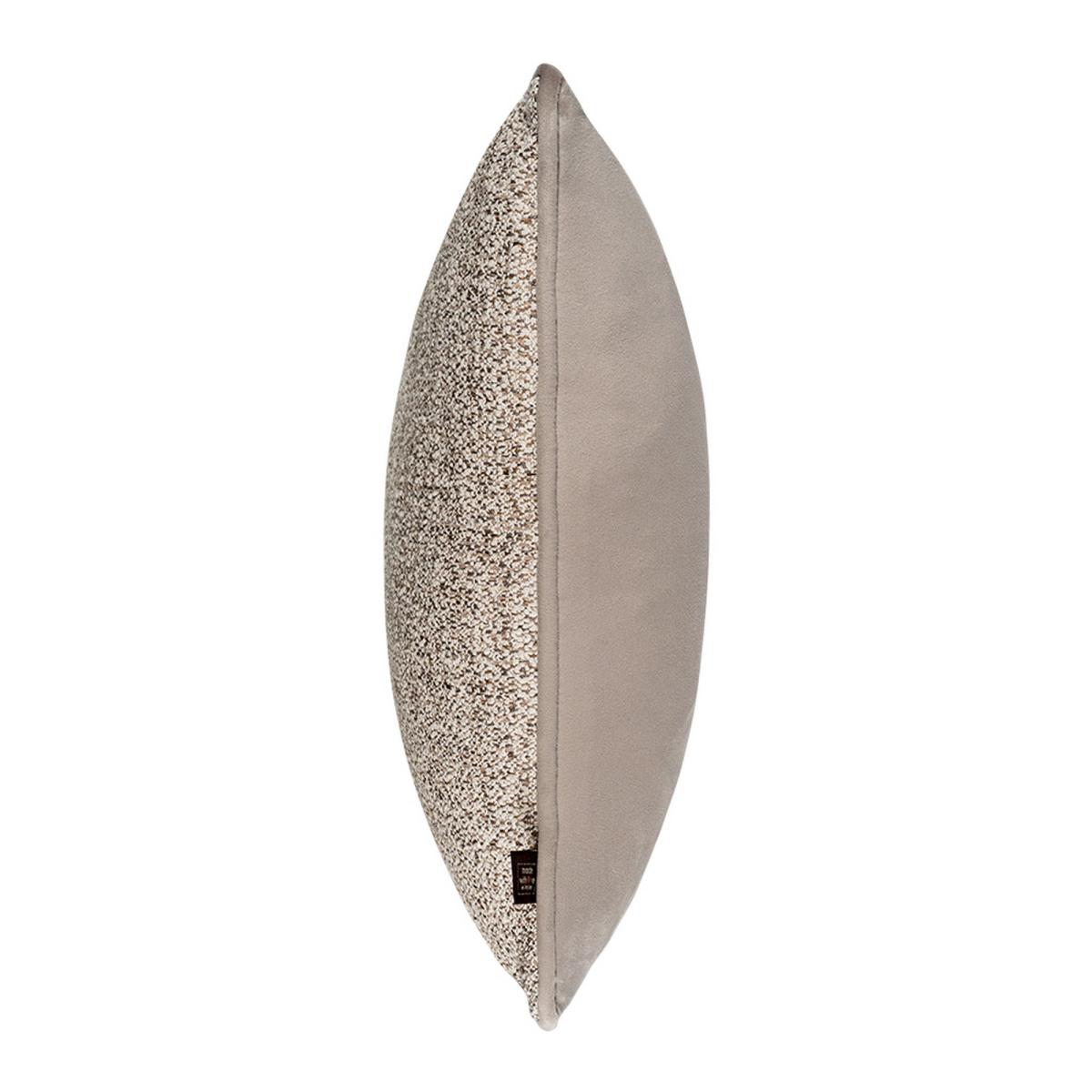 Leah Rustic Two Toned Cushion in Natural Brown43x43cm – image 4