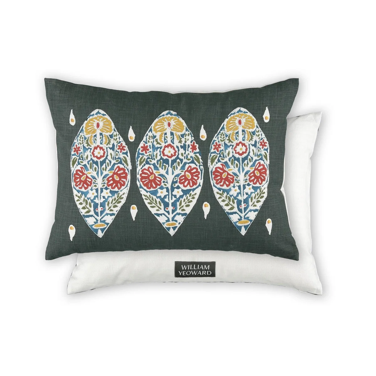 Flores Floral Cushion By William Yeoward in Spice Yellow&nbsp;35x50cm – image 2