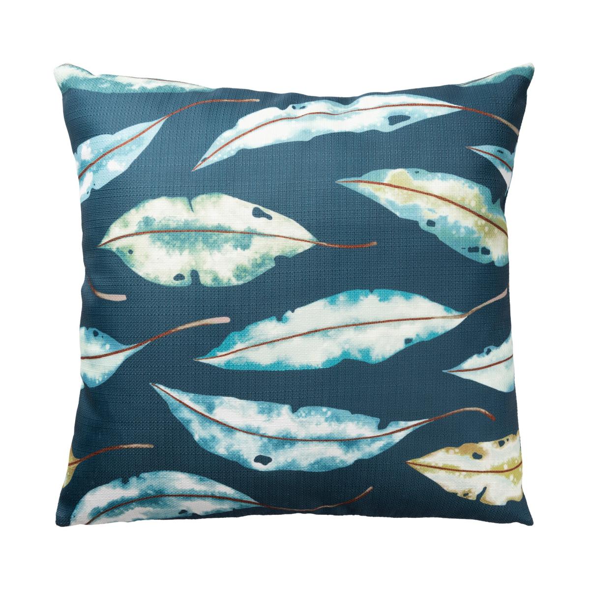 Kinina Leaf Indoor Outdoor Cushion By Harlequin in Marine Blue – image 2