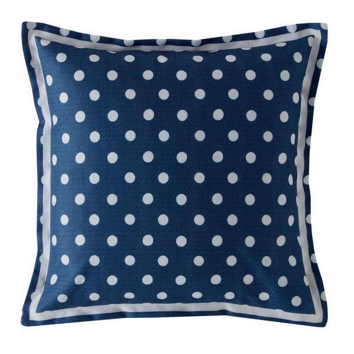Button Spot Polka Dot Cushion By Cath Kidston in Navy Blue – image 2