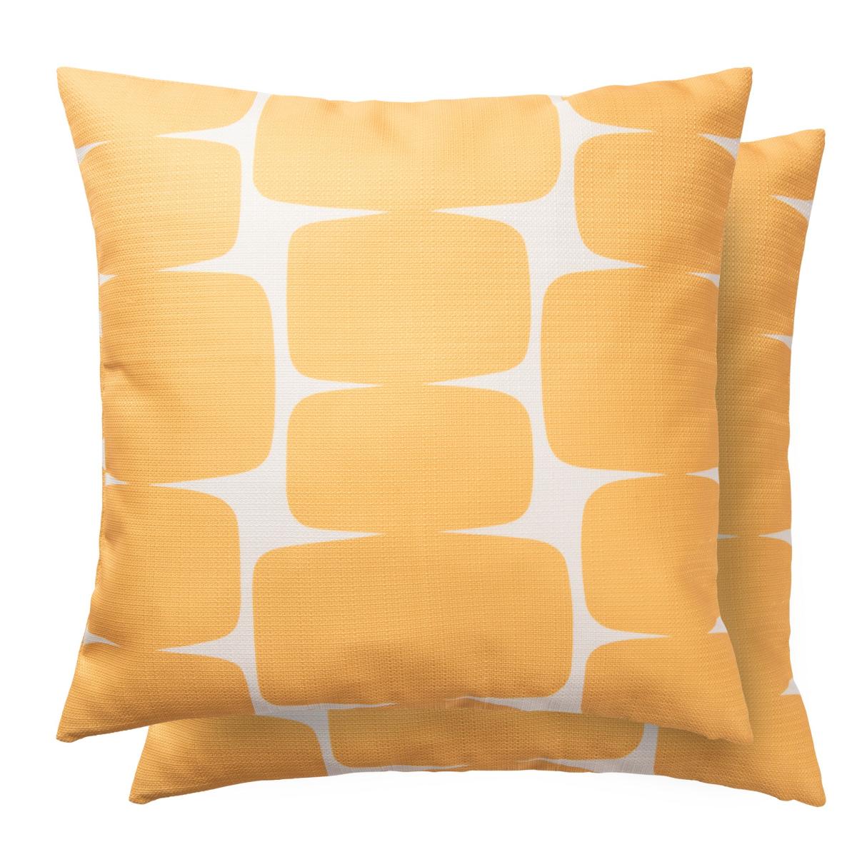 Lohko Indoor Outdoor Cushion 625806 by Scion in Honey Yellow 45x45cm – image 2