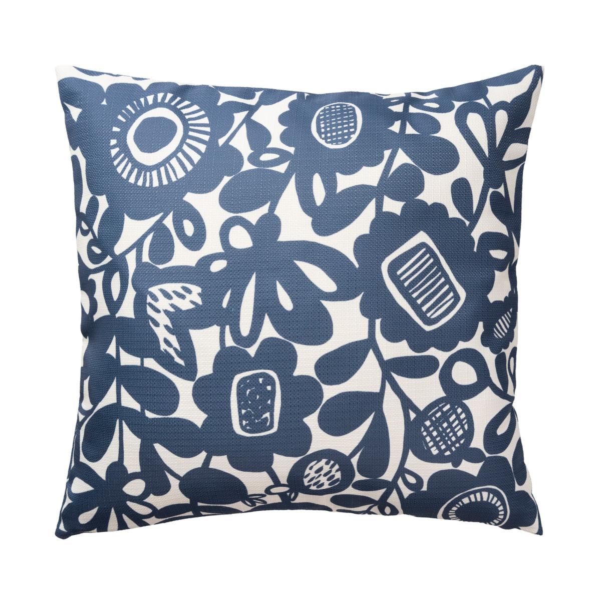 Kukkia Floral Indoor Outdoor Cushion By Scion in Ink Blue – image 2