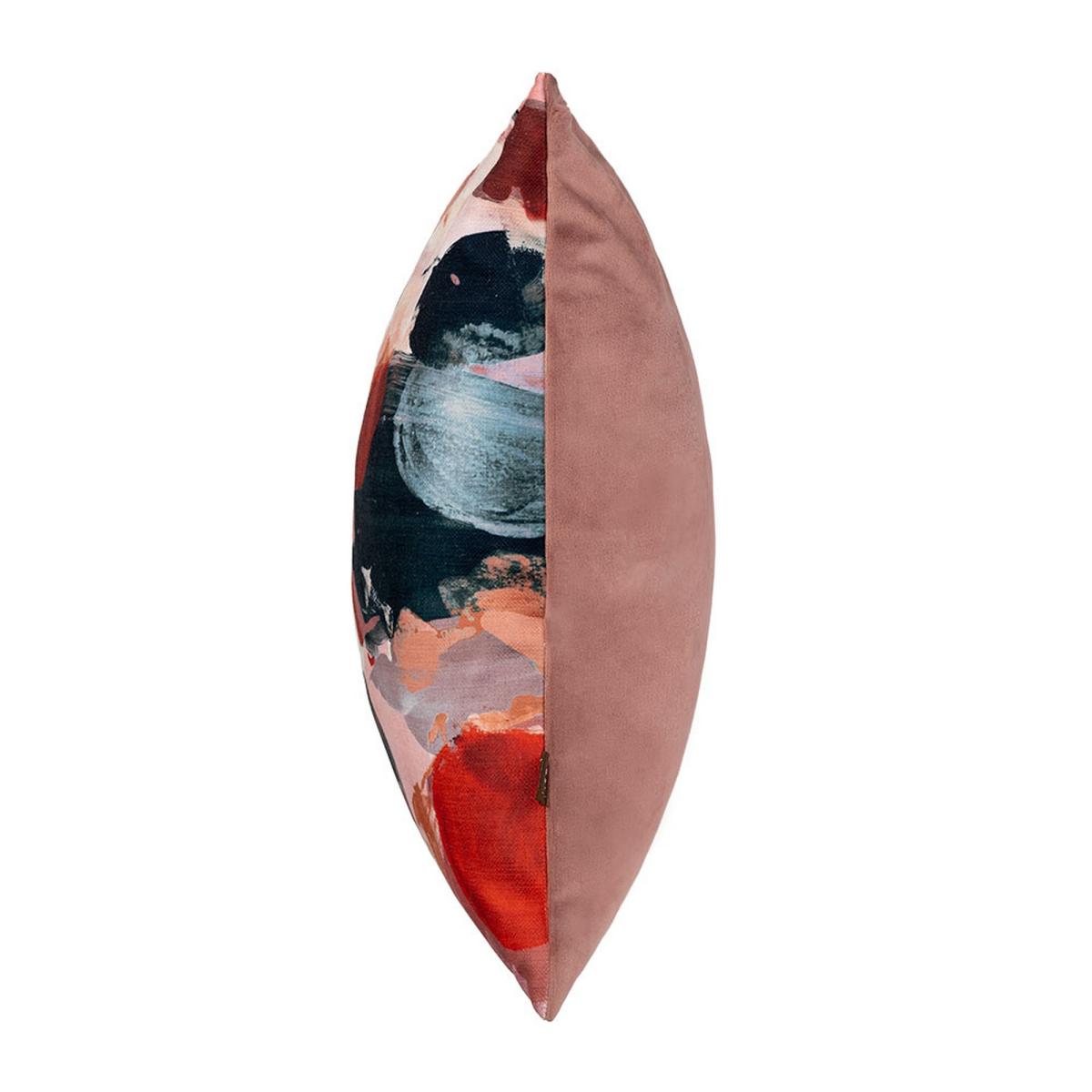 Jager Abstract Printed Cushion in Navy Pink45x45cm – image 4