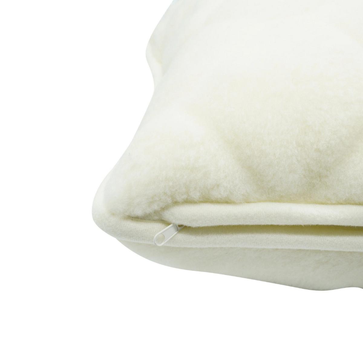 Ranwell Cashmere Wool Cushion in Natural White50x60cm – image 2