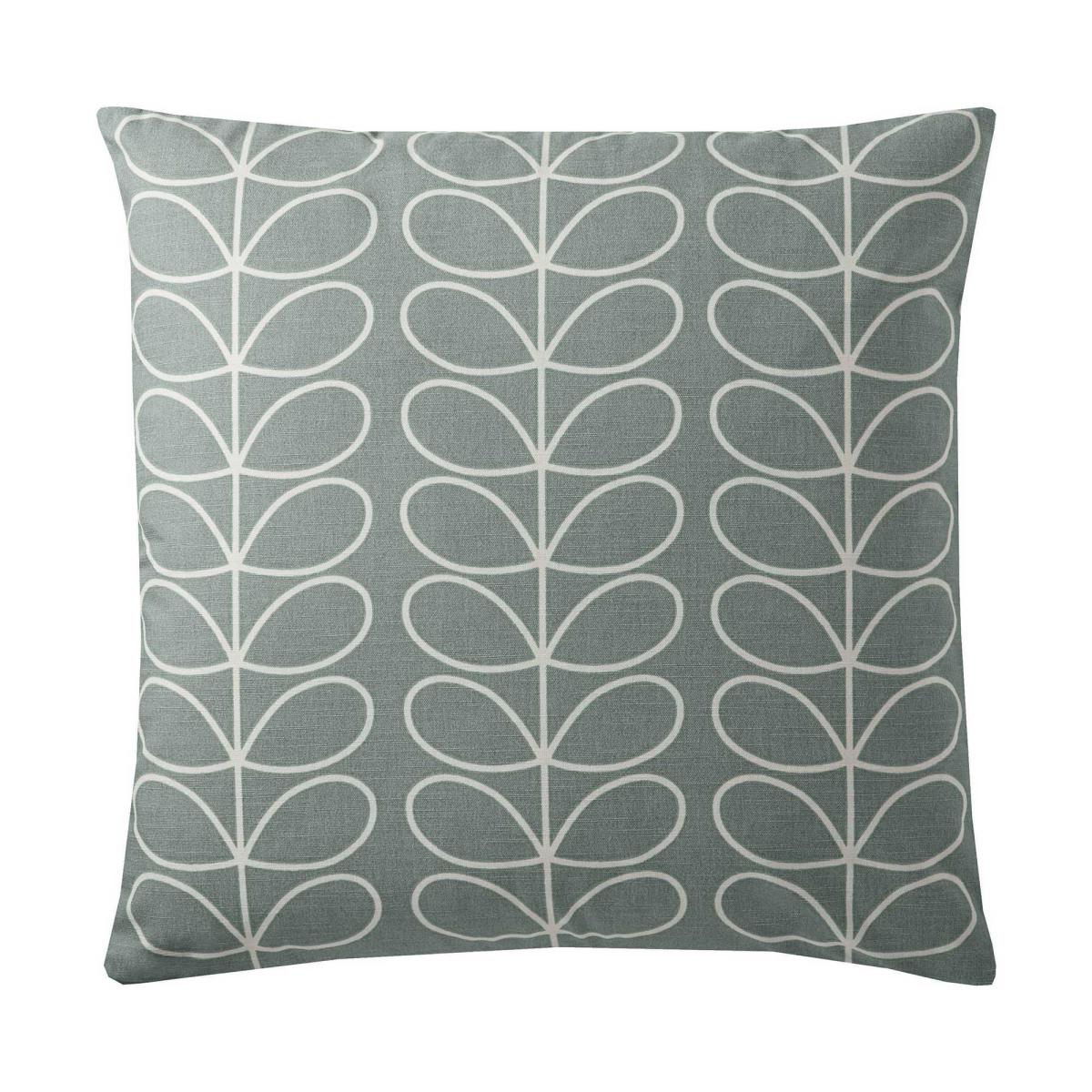 Small Linear Stem Cushion in Duck Egg by Orla Kiely 50x50cm – image 2