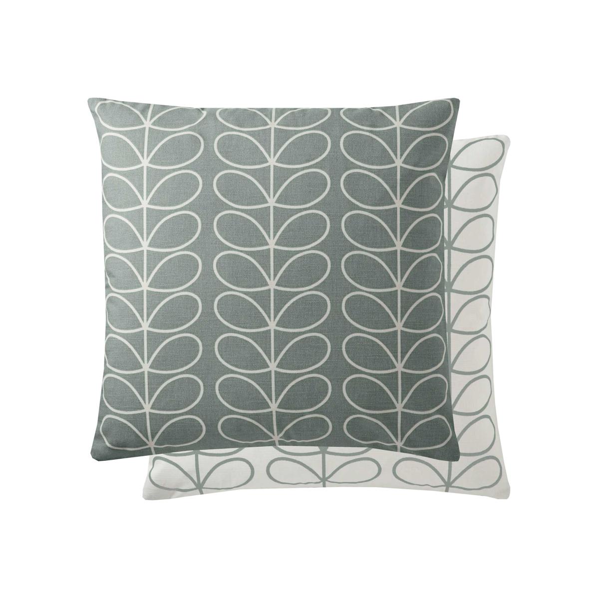 Small Linear Stem Cushion in Duck Egg by Orla Kiely 50x50cm – image 1
