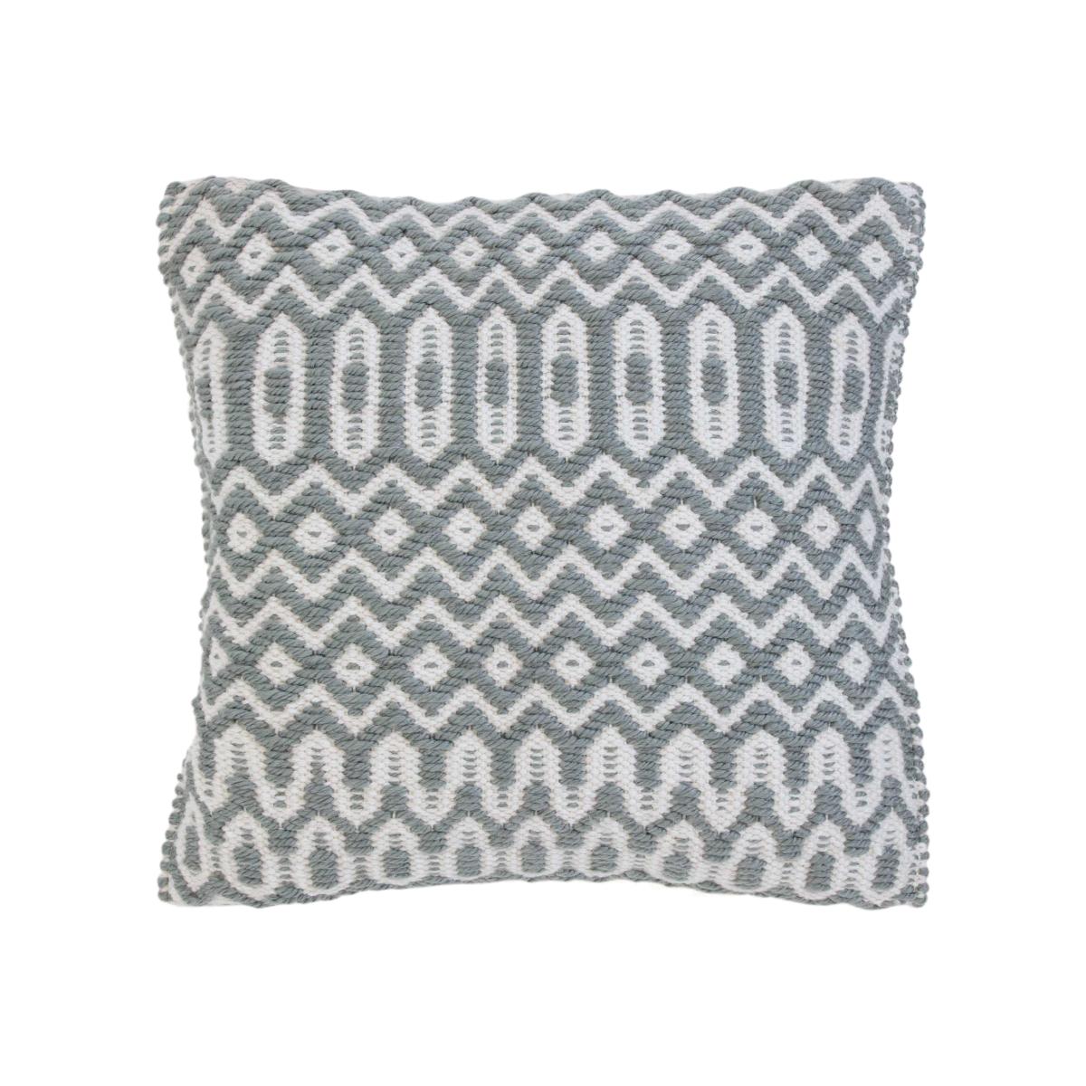 Halsey Geometric Outdoor Cushion in Duck Egg Blue
