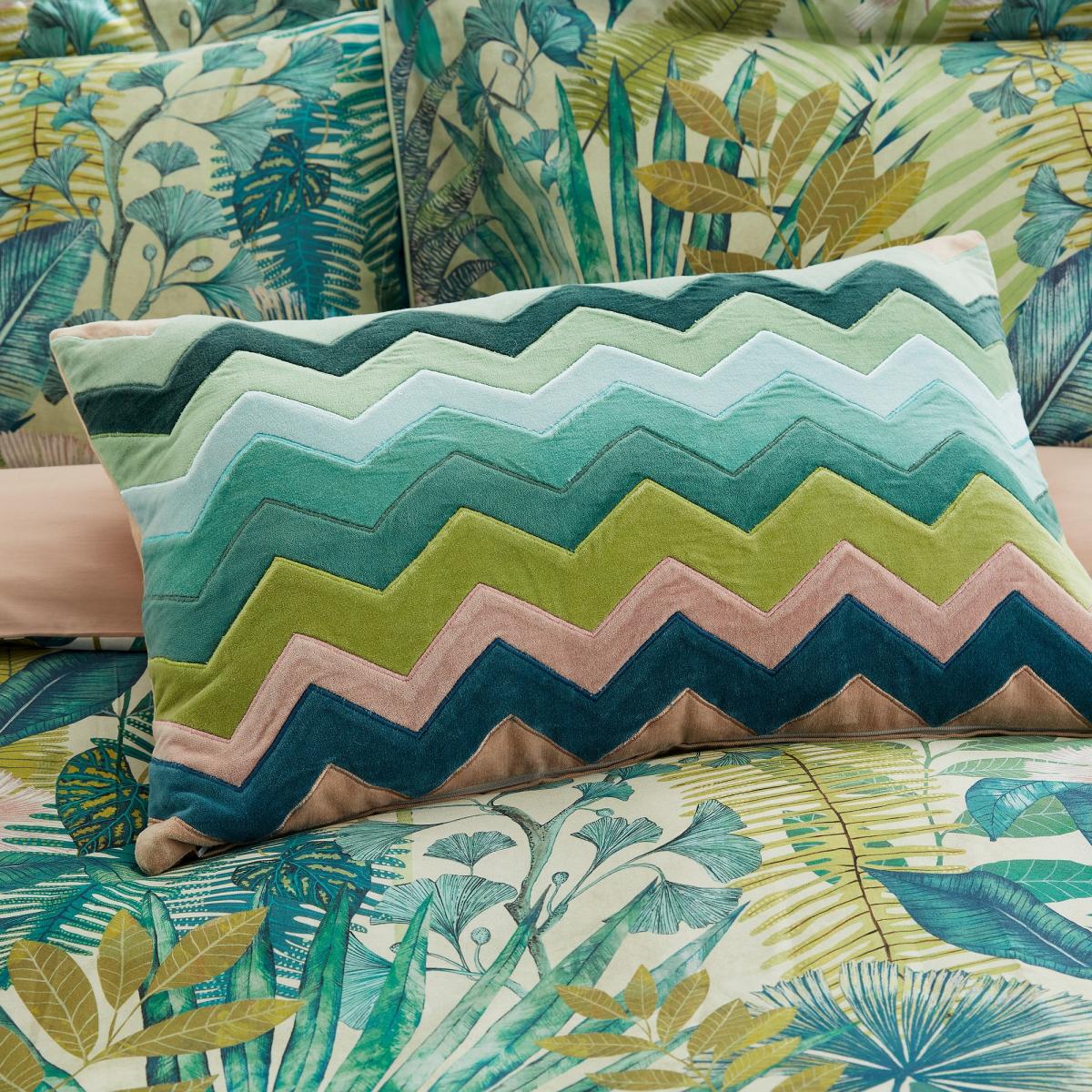 Floreana Floral Cushion by Harlequin in Leaf Coral40x60cm – image 1
