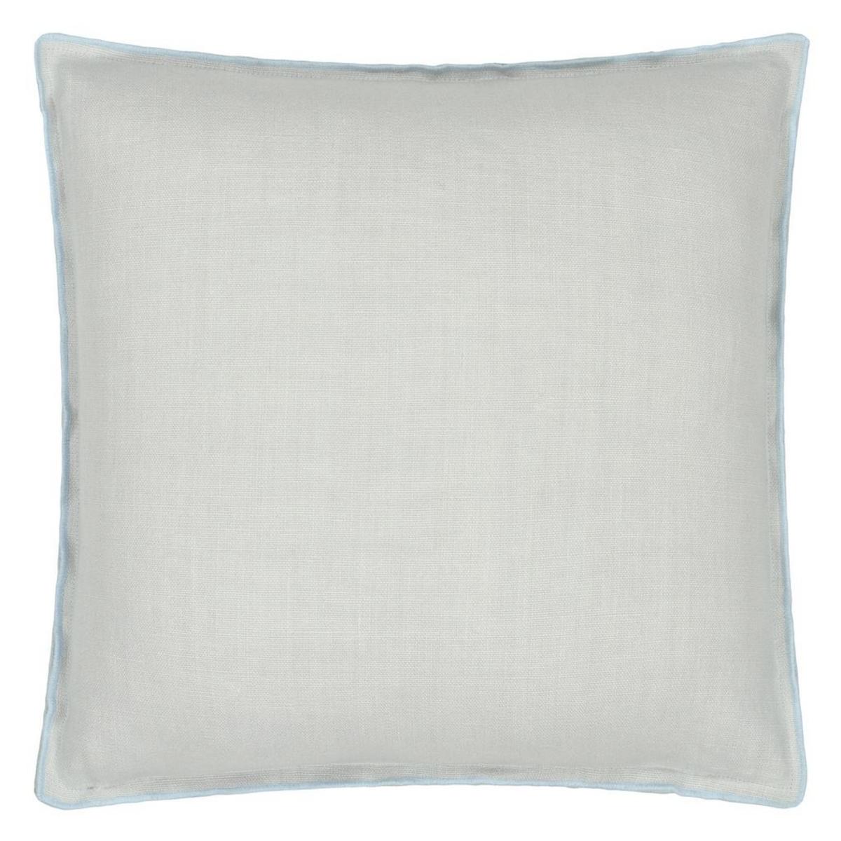 Designers Guild Brera Lino Plain Reversible Cushion in Sky and Cloud Blue – image 2