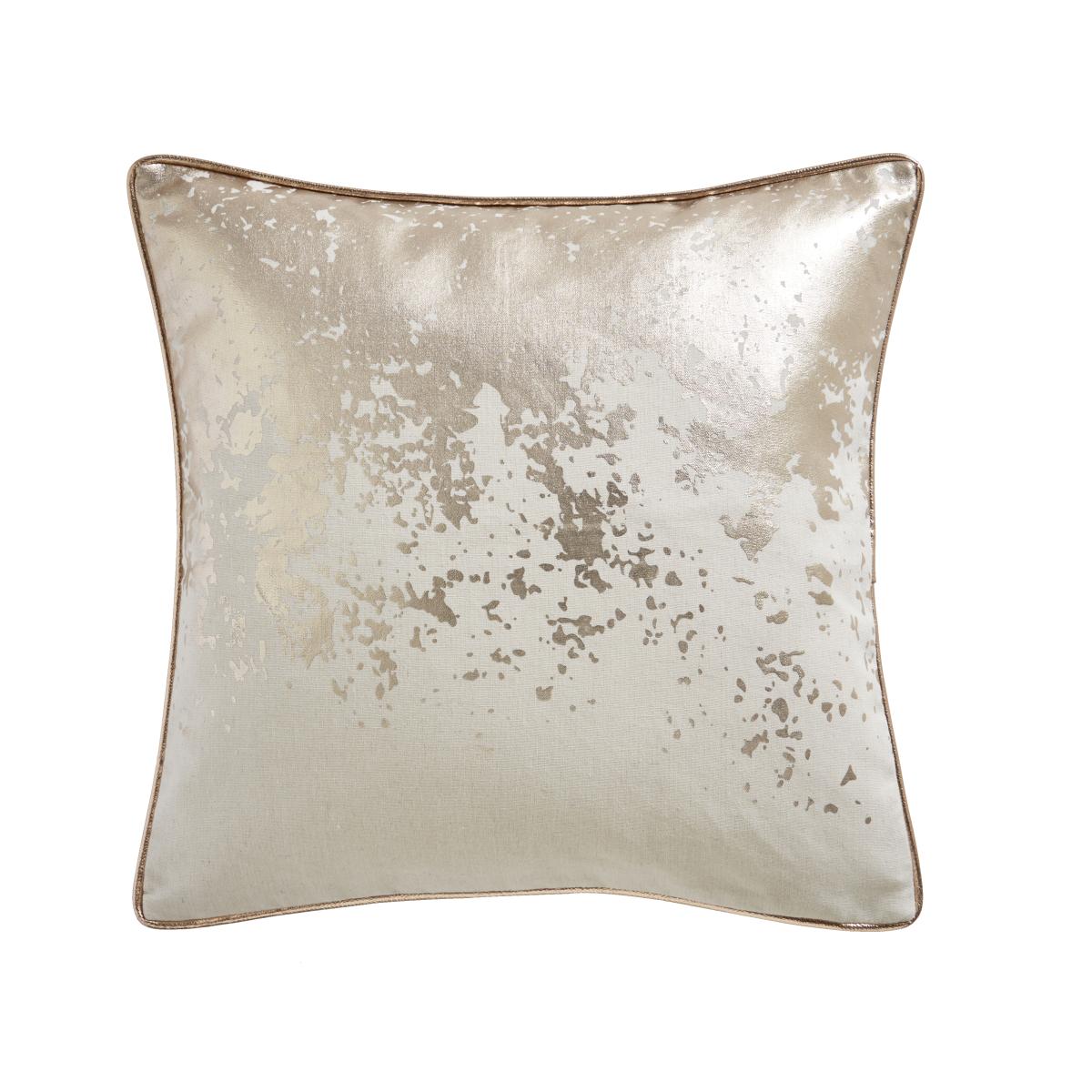 Splatter Foil Print Cushion By Tess Daly In Rose Gold 43x43cm – image 4