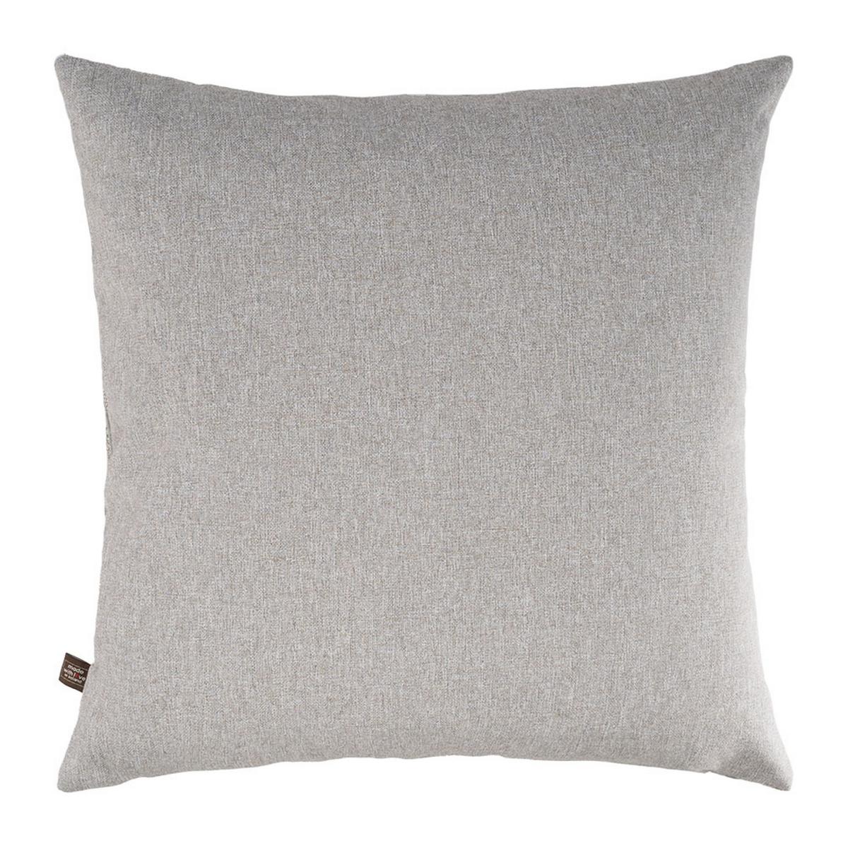 Maze Panelled Geometric Cushion in Silver Grey 58x58cm – image 5