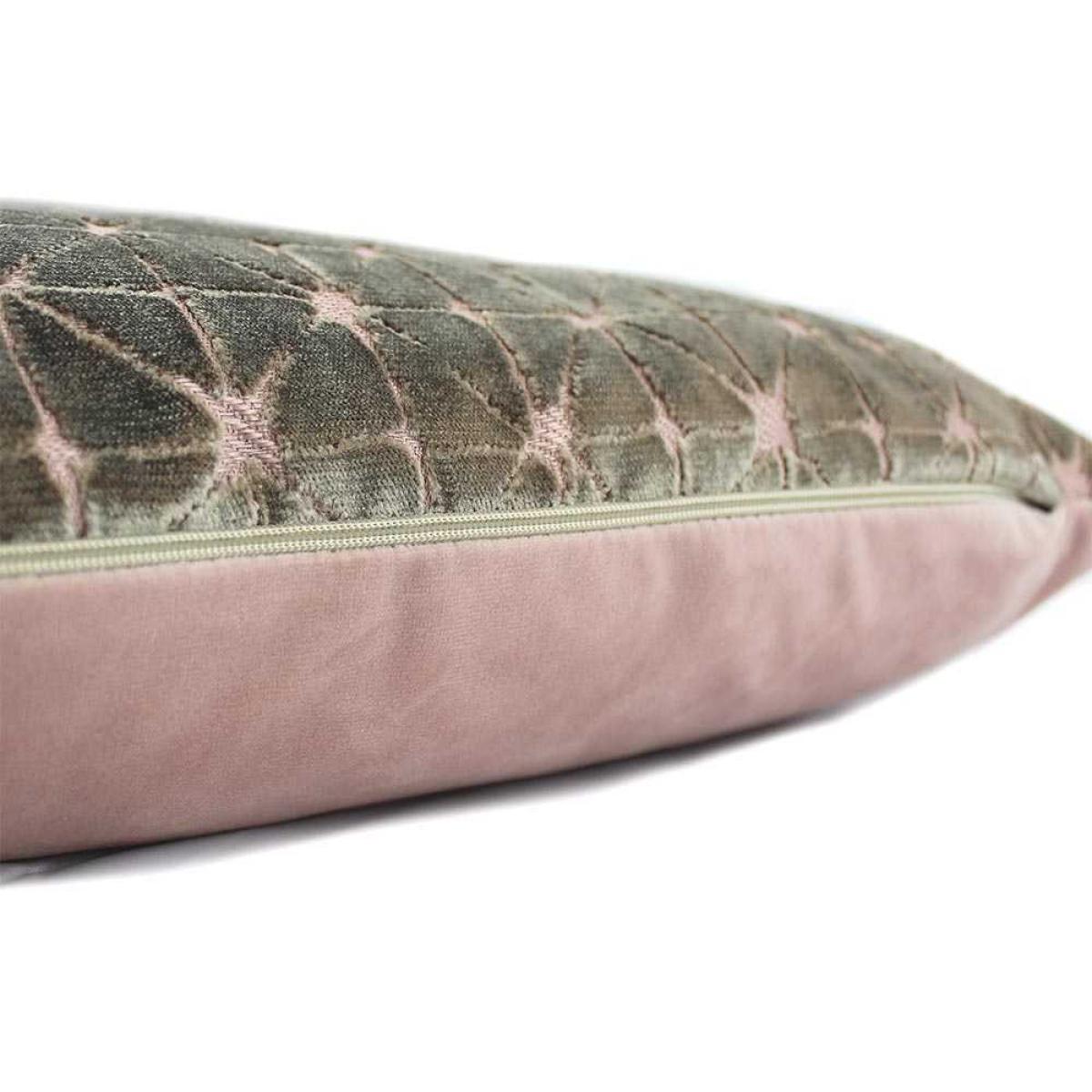 Jasper Geometric Cushion in Blush Mink – image 2