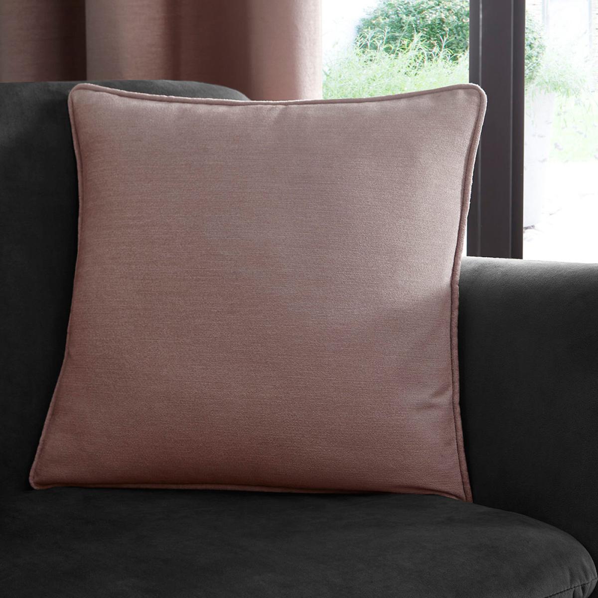 Arezzo Plain Cushion By Clarke And Clarke in Blush Pink – image 1