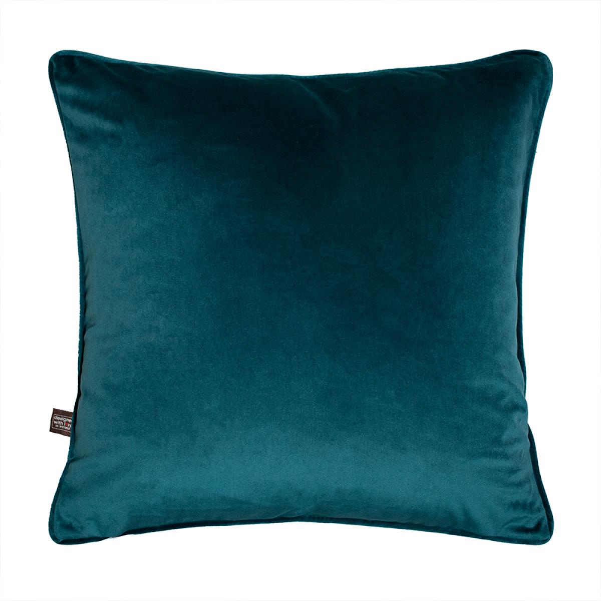 Calypso Floral Bird Cushion in Blush Teal58x58cm – image 5