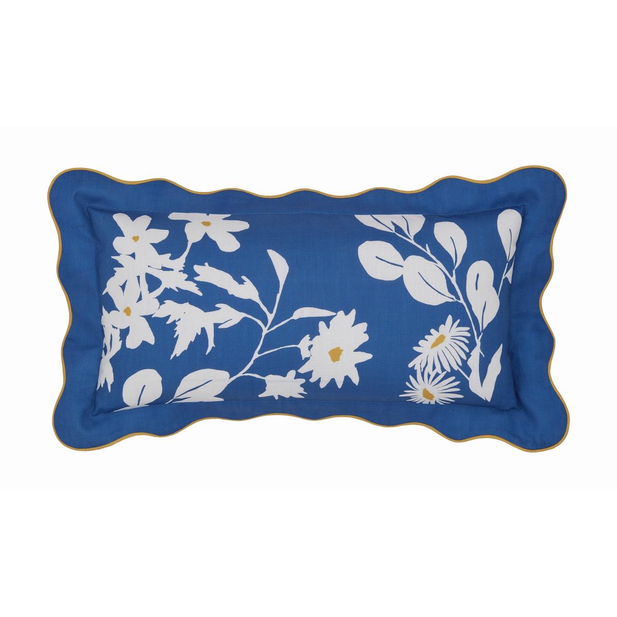 Dawn Chorus Birds Cotton Cushion by Joules in Blue30x60cm – image 4
