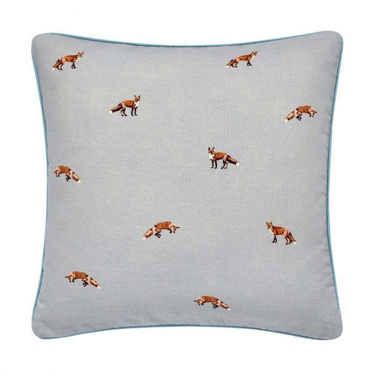 Woodland Fox Cushion By Joules in Grey – image 2