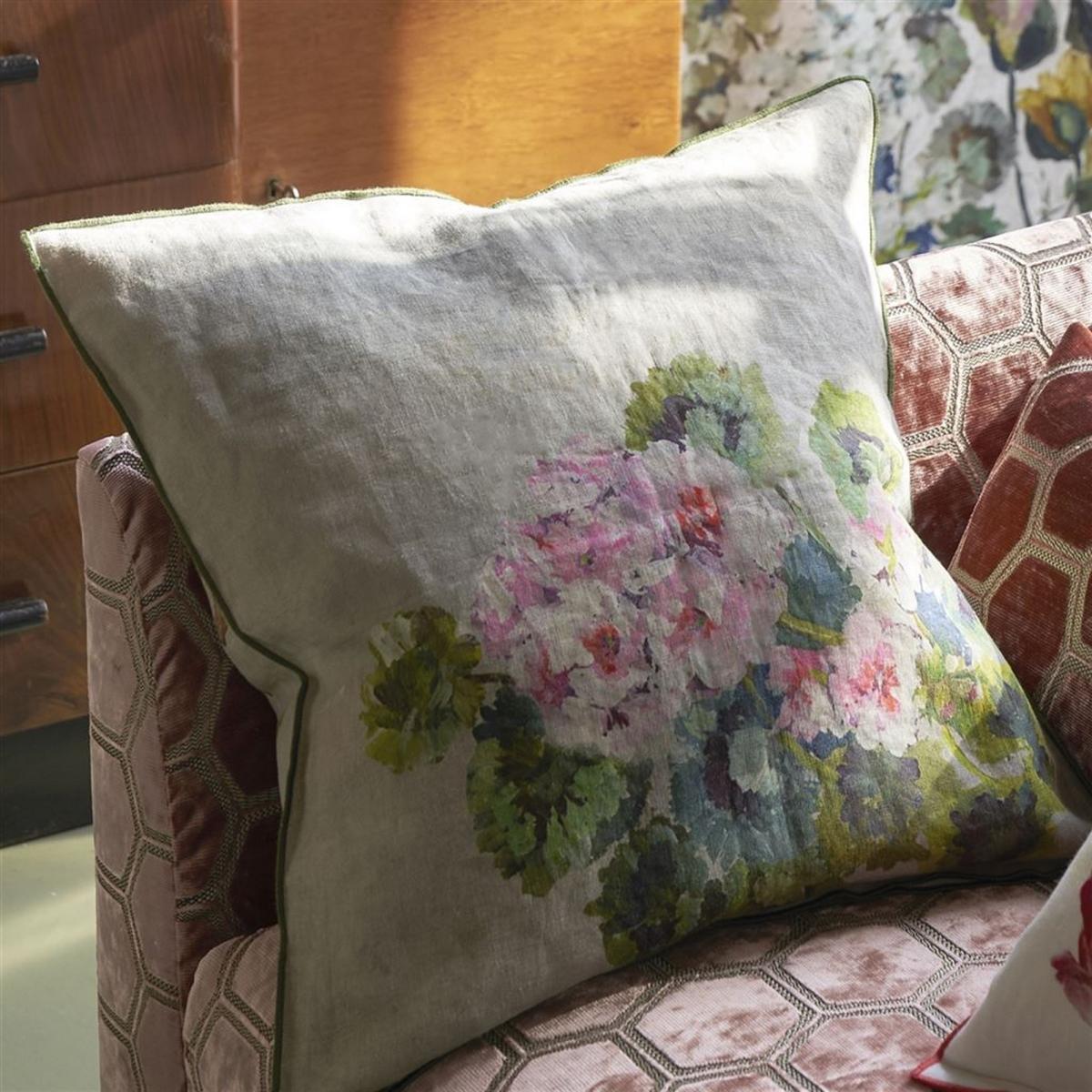 Designers Guild Grandiflora Rose Epice Floral Cushion&nbsp;55x55cm – image 4