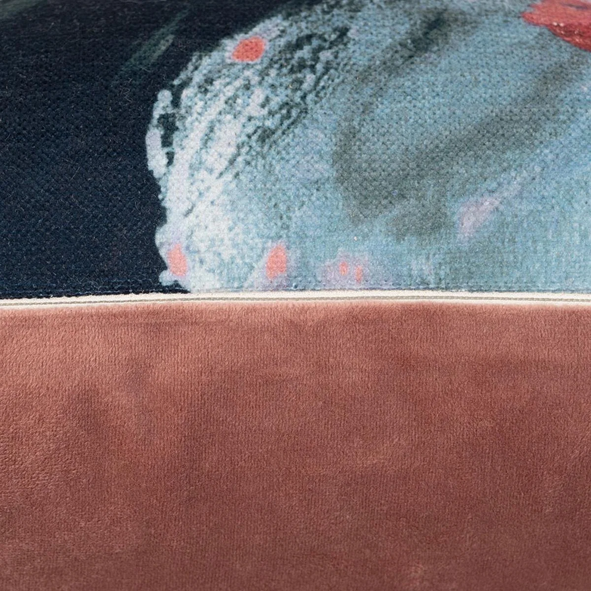 Jager Abstract Printed Cushion in Navy Pink&nbsp;45x45cm – image 3