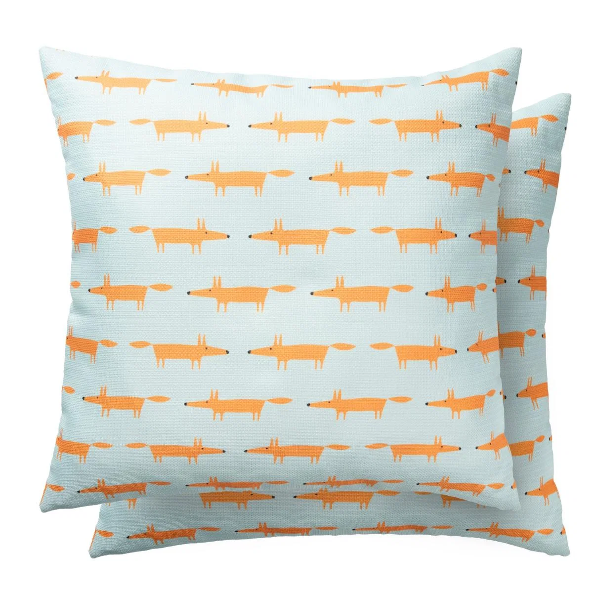 Mr Fox Indoor Outdoor Cushion 625328 by Scion in Sky Tangerine&nbsp;65X65cm – image 2