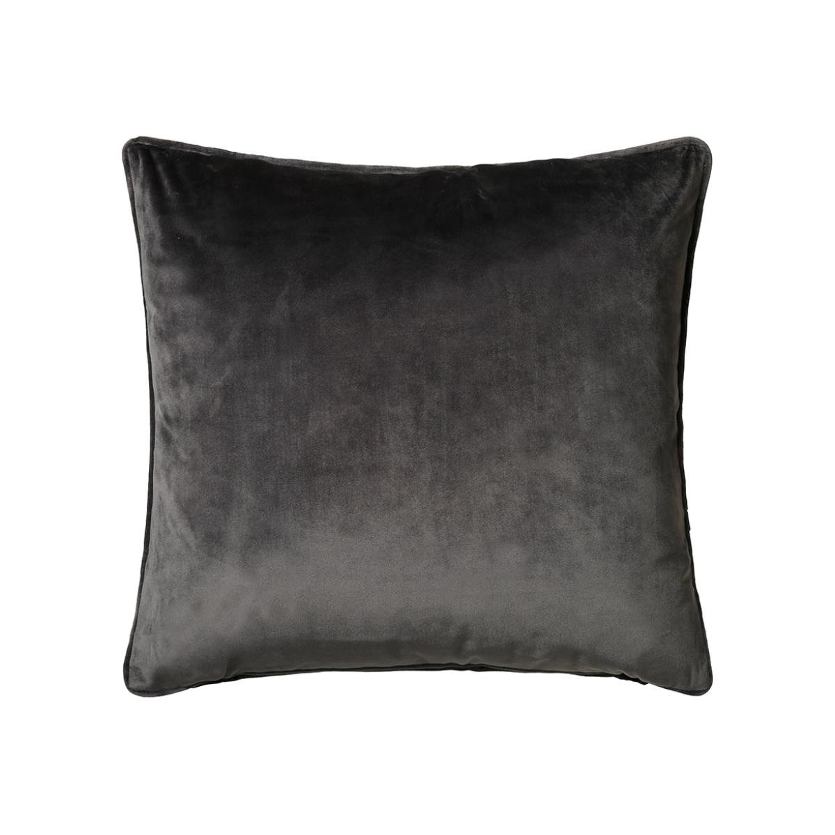 Bellini Velvet Cushion in Charcoal Grey58x58cm