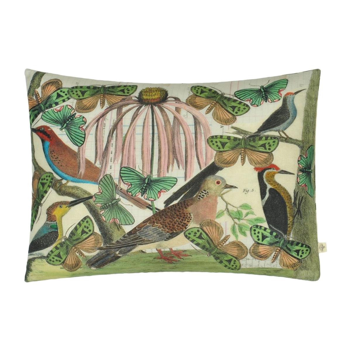 Floral Aviary Cushion in Parchment by John Derian Multi – image 1