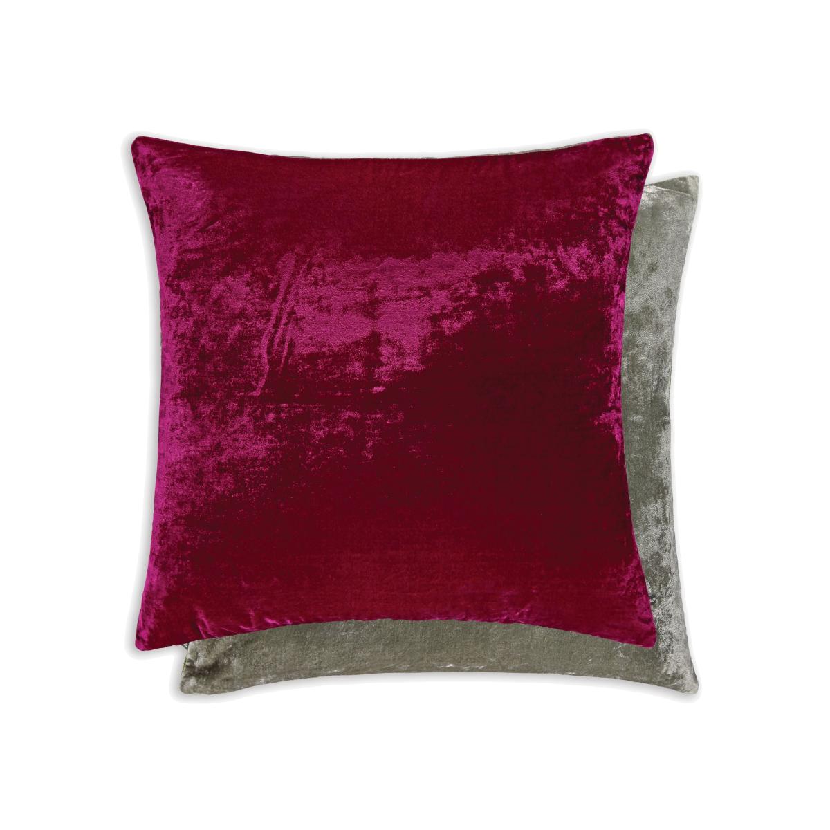 Kenny Cushion by William Yeoward in Fuchsia Slate Grey60x60cm