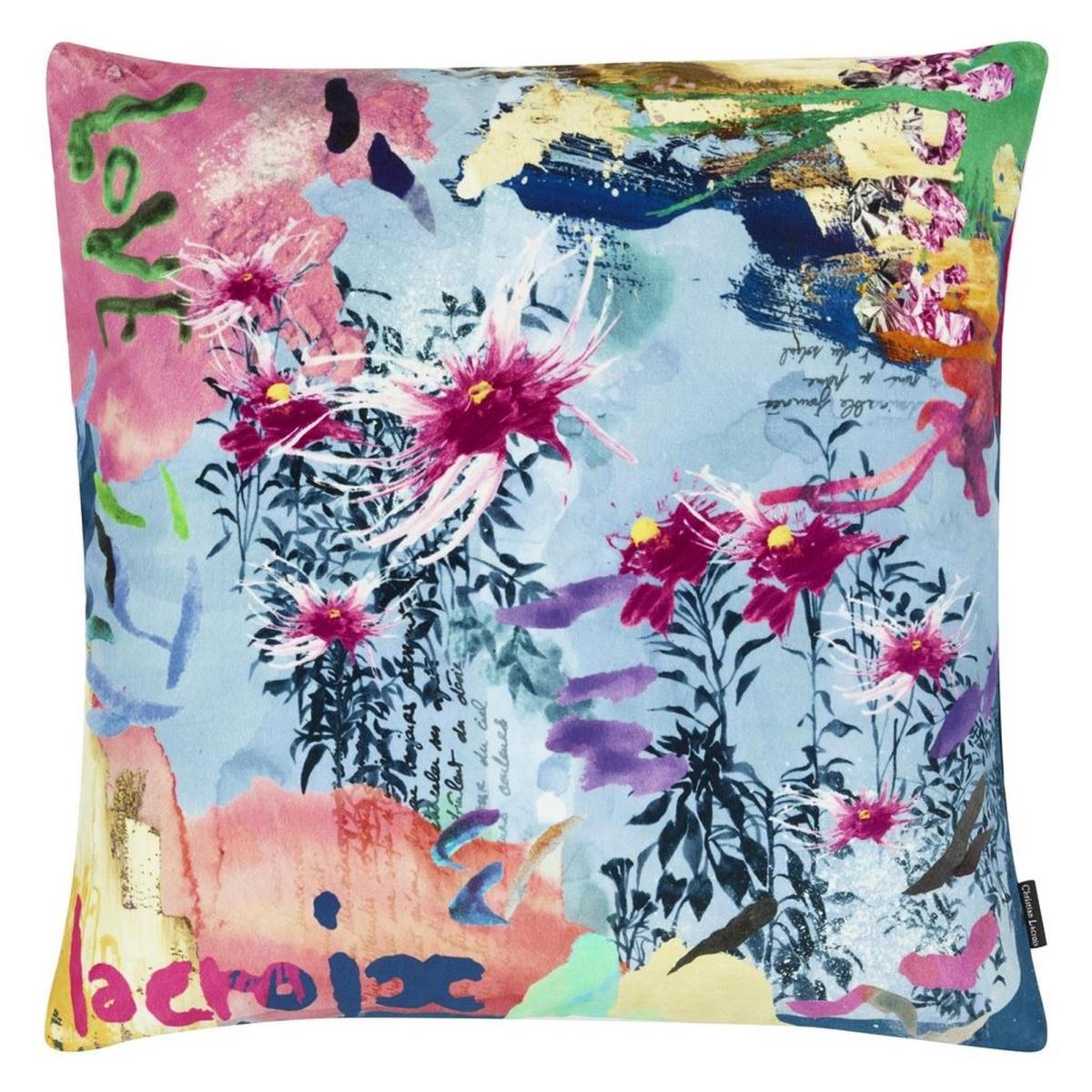 Christian Lacroix L herbier Floral Cushion in Ruisseau50x50cm – image 2