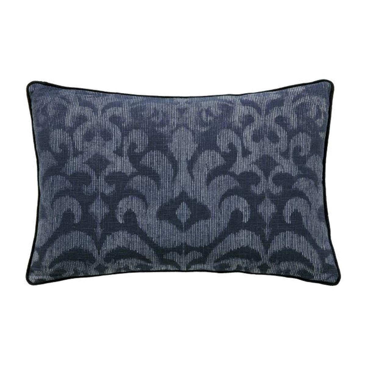 Kateri Shipibo Cotton Cushion in Midnight Blue – image 1
