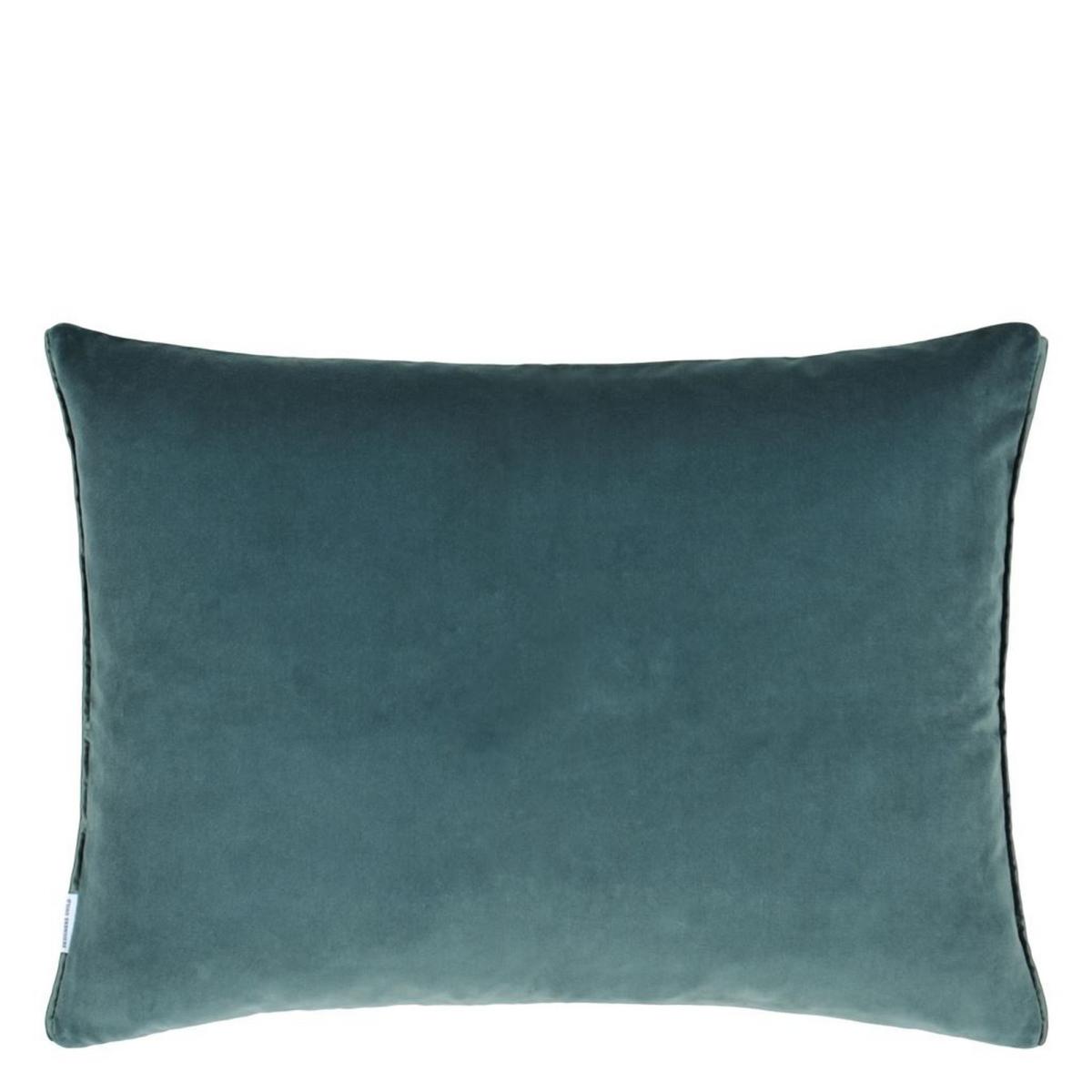 Designers Guild Cassia Plain Cushion in Celadon & Mist Blue – image 2