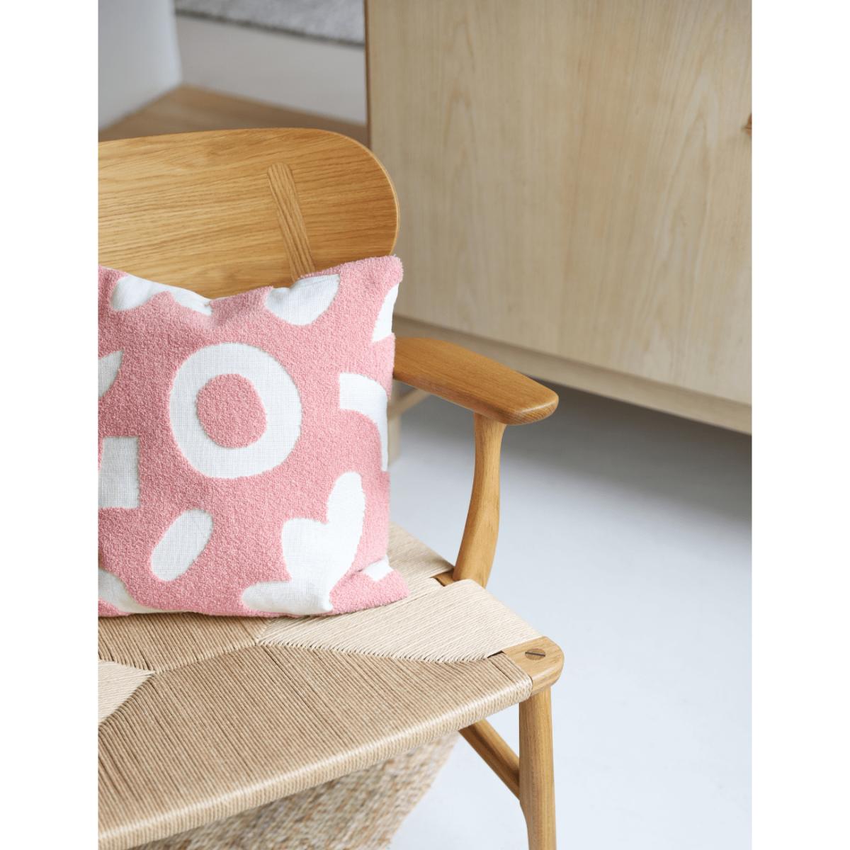 Dusky Pink Abstract Cushion – image 3