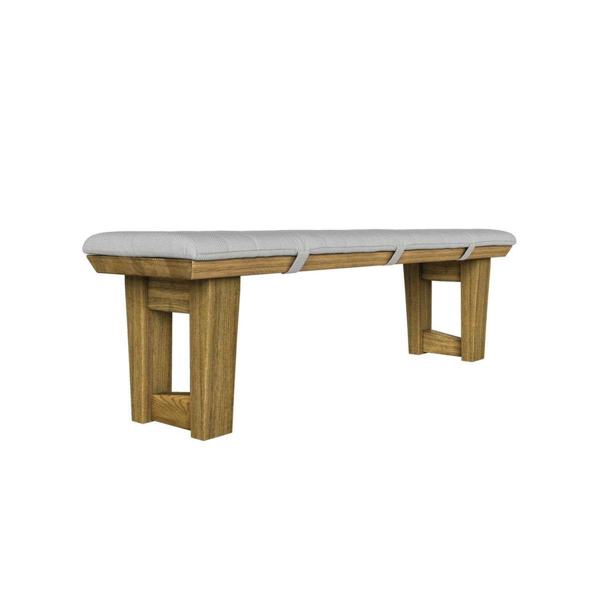 Aspen Bench Dining Cushion in Damson Smart Velvet – image 2