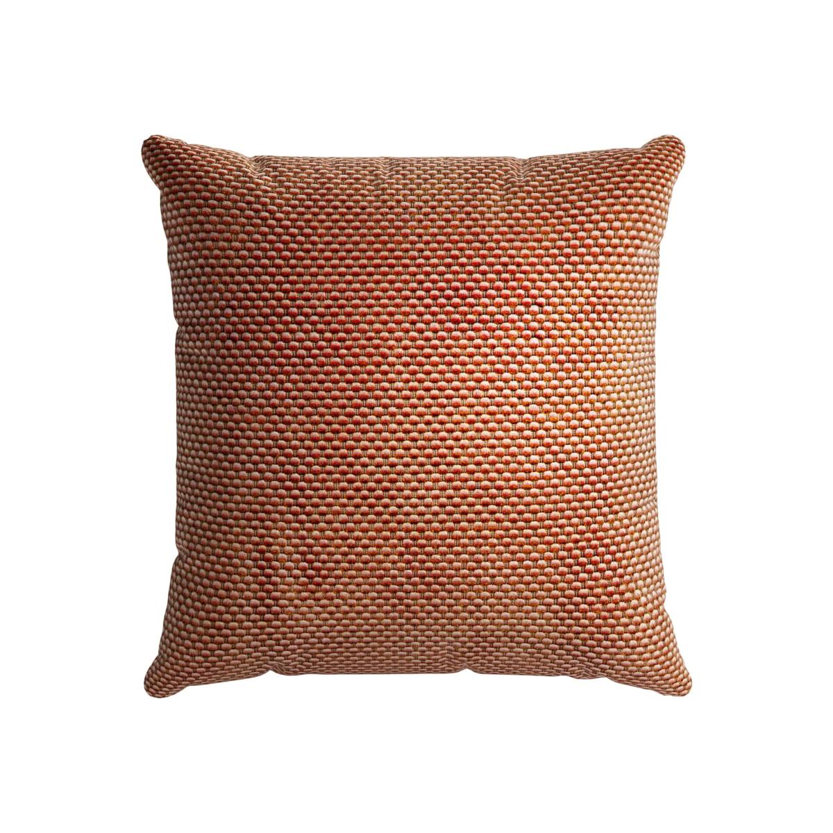 55x55cm Scatter Cushion in Pomegranate Bubble Velvet – image 1