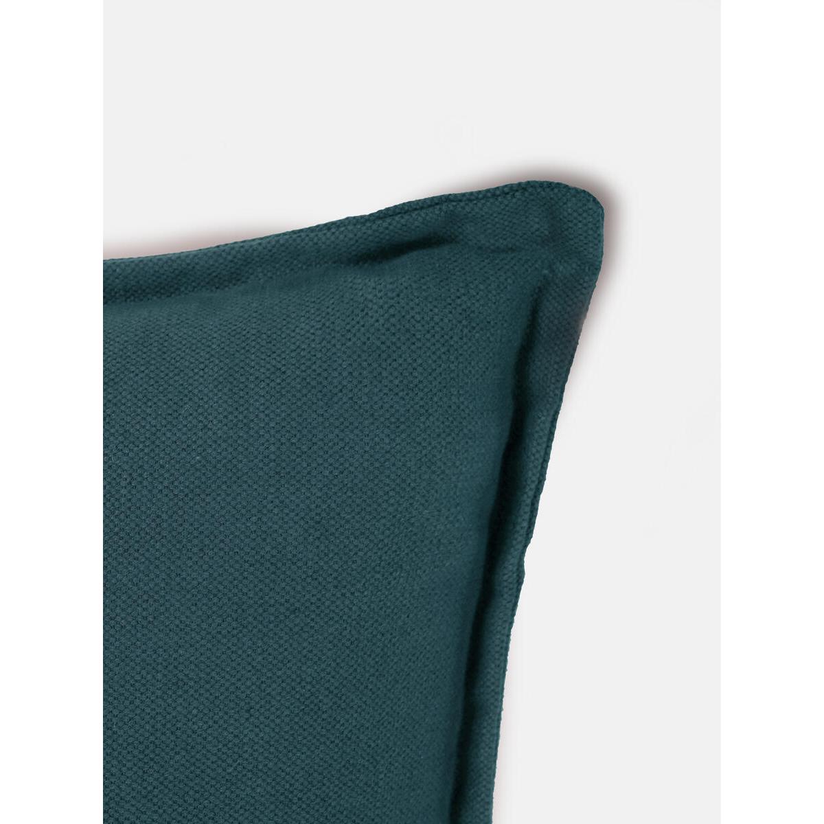 Noa Square Cushion, Teal – image 2