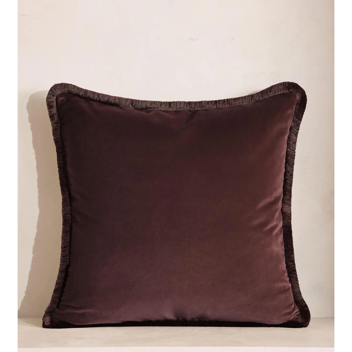 Margeaux Large Square Cushion, Aubergine, UK – image 2