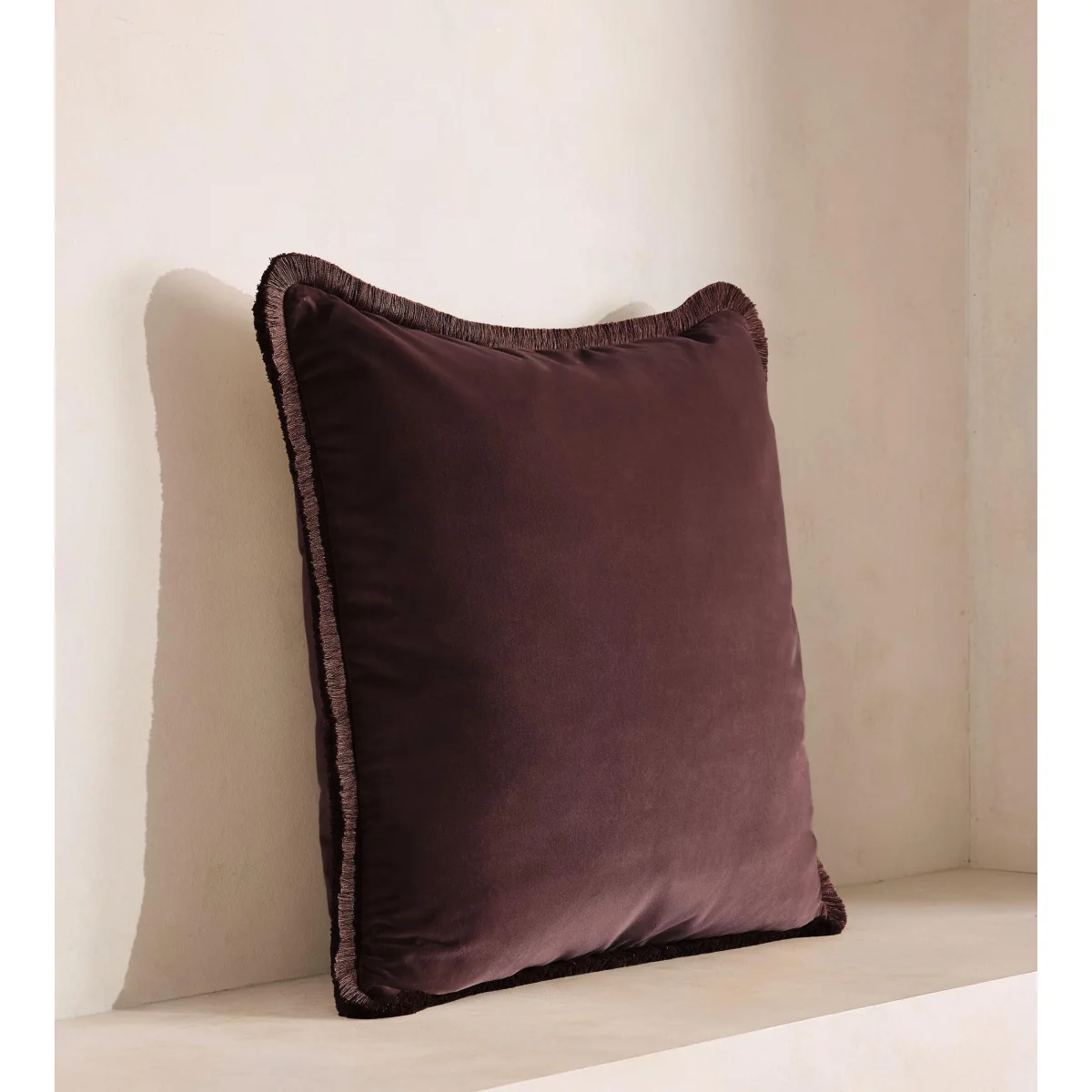 Margeaux Large Square Cushion, Aubergine, UK – image 3
