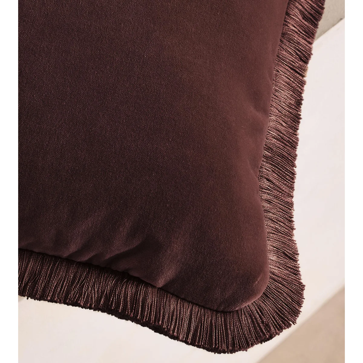 Margeaux Large Square Cushion, Aubergine, UK – image 5
