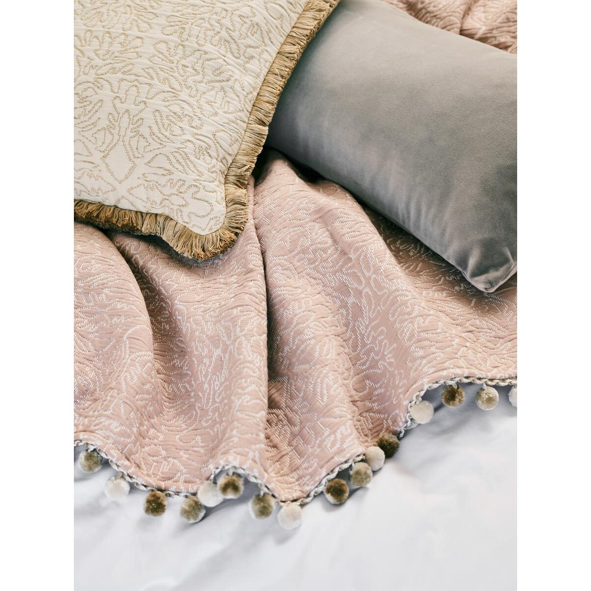 Adeline Square Cushion, Cream – image 2
