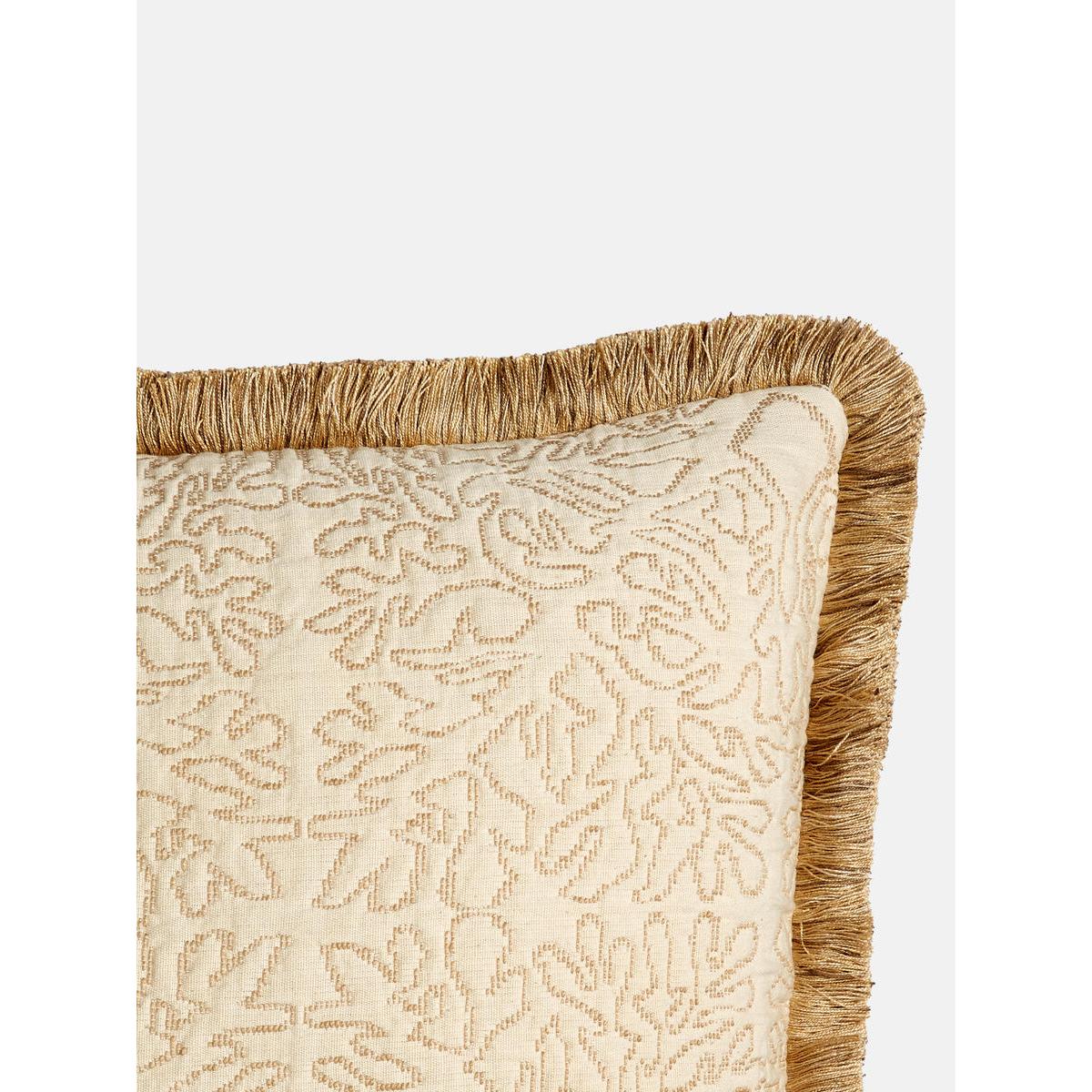 Adeline Square Cushion, Cream – image 3