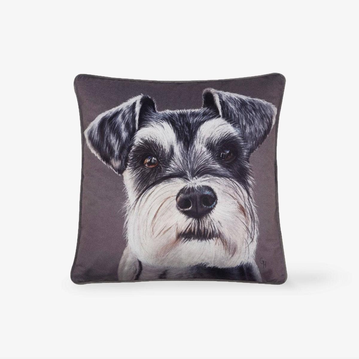 Lupus Schnauzer Cushion, Black, 45x45 cm – image 2