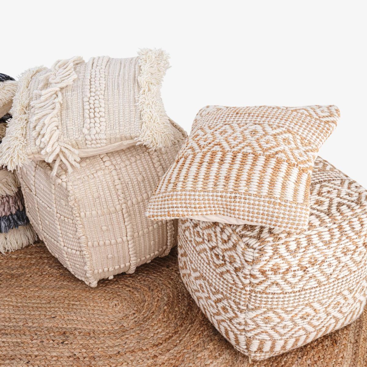 Sydni Cushion, Ivory,45x45 cm – image 4